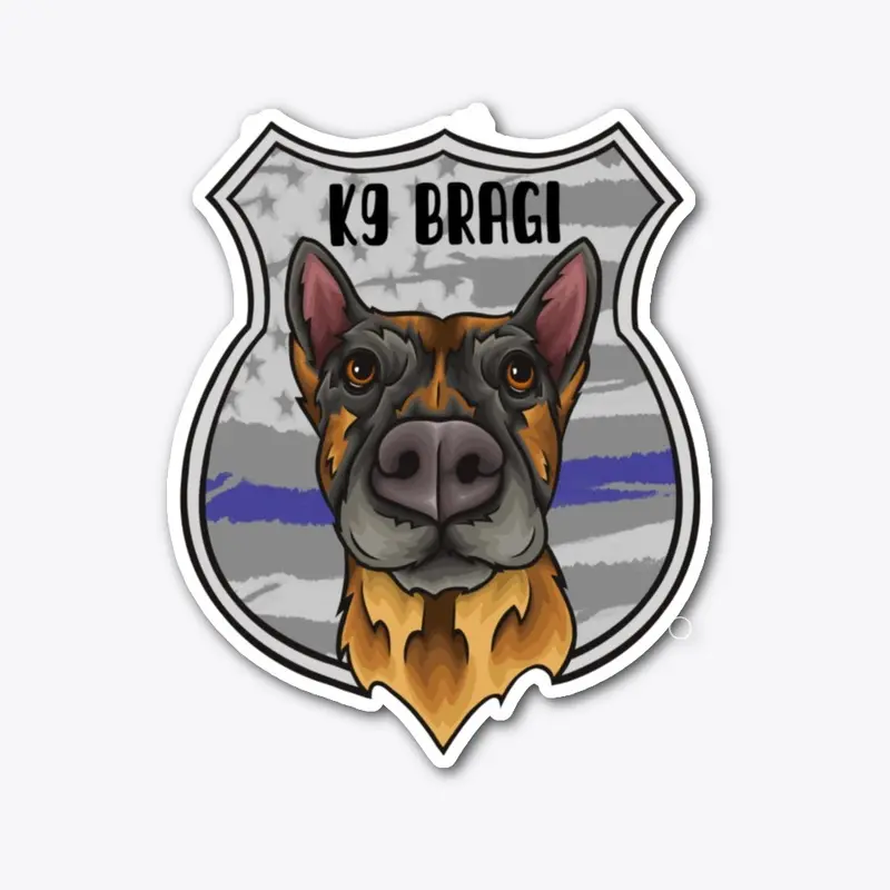 K9 Bragi Badge sticker